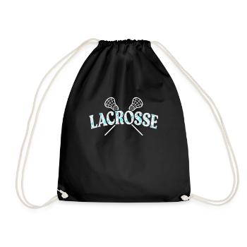 Lacrosse Girl Lax Girl Player Women - Drawstring Bag - black - Front