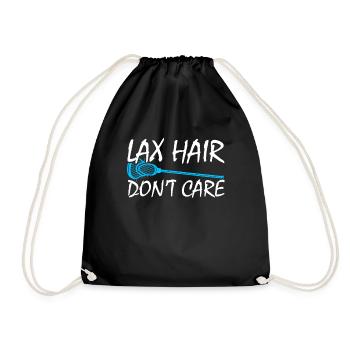 Lacrosse Girl Lax Girl Player Women - Drawstring Bag - black - Front