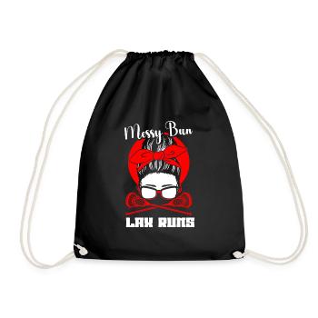 Lacrosse Girl Lax Girl Player Women - Drawstring Bag - black - Front
