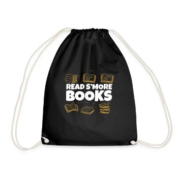 Read Smore Books Reading Squad Summer Camp - Drawstring Bag - black - Front