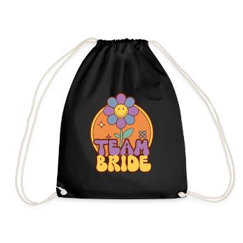 Groovy Bride Bachelorette Bridal Shower - Sac de sport léger - noir - Devant