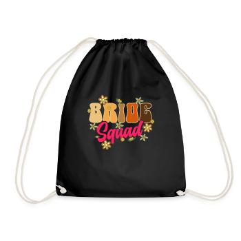 Groovy Bride Bachelorette Bridal Shower - Sac de sport léger - noir - Devant