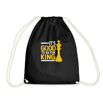 C’est bon d’être le roi Joueur d’échecs drôle - Sac de sport léger - noir - Devant