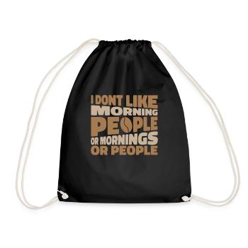 Black humor - Drawstring Bag - black - Front