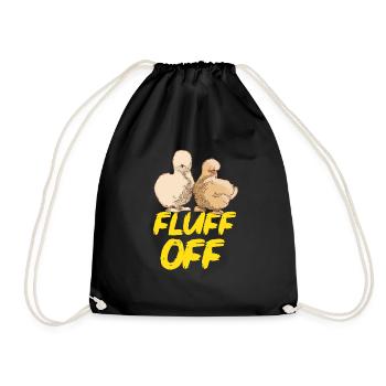 Seidenhuhn Poulet soyeux - Sac de sport léger - noir - Devant