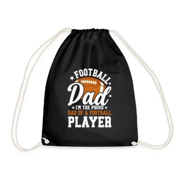 Soccer Dad Proud Soccer Dad Father's Day - Drawstring Bag - black - Front