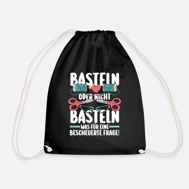 Bastler Basteln - Turnbeutel - Schwarz