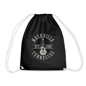 Nashville Tennessee Musique country - Sac de sport léger - noir - Devant