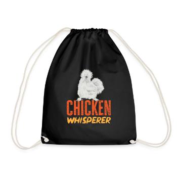 Seidenhuhn Poulet soyeux - Sac de sport léger - noir - Devant