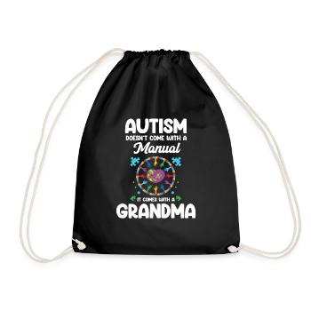 L’autisme ne vient pas avec un TDAH manuel de grand-mère - Sac de sport léger - noir - Devant