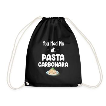 Carbonara Connaisseur Italiano Macaroni au fromage - Sac de sport léger - noir - Devant