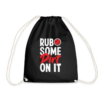 Funny Baseball - Drawstring Bag - black - Front