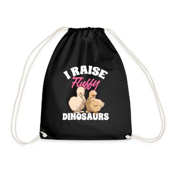 Seidenhuhn Poulet soyeux - Sac de sport léger - noir - Devant