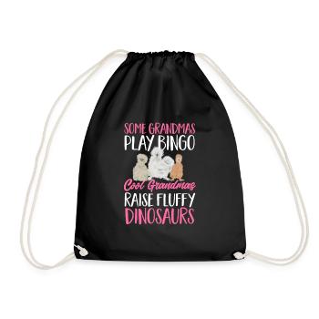 Seidenhuhn Poulet soyeux - Sac de sport léger - noir - Devant
