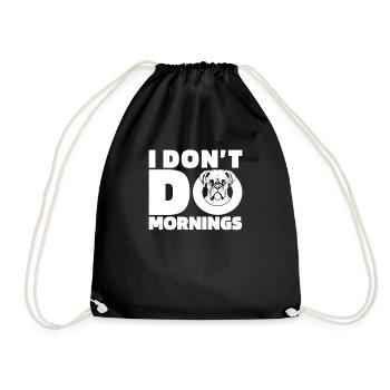 Boxer Chien Allemand Boxer Drôle - Sac de sport léger - noir - Devant