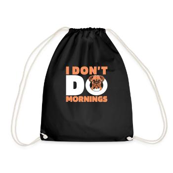 Boxer Chien Allemand Boxer Drôle - Sac de sport léger - noir - Devant