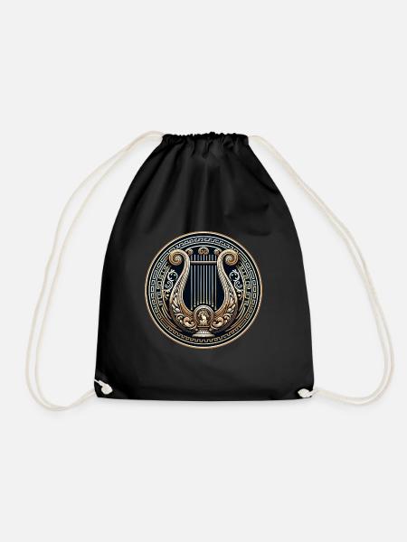 lyre grecque - Sac de sport léger - noir