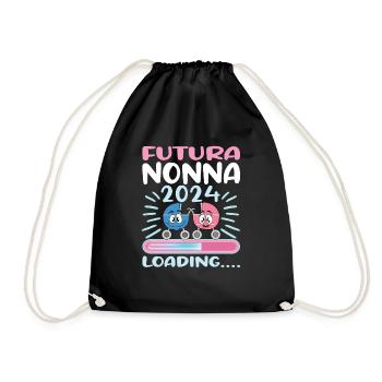 Nonna 2024 Loading Oma 2024 - Turnbeutel - Schwarz - Vorne