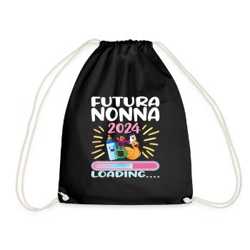 Nonna 2024 Loading Oma 2024 - Turnbeutel - Schwarz - Vorne
