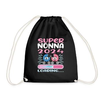 Nonna 2024 Loading Oma 2024 - Turnbeutel - Schwarz - Vorne