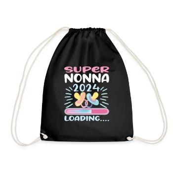 Nonna 2024 Loading Oma 2024 - Turnbeutel - Schwarz - Vorne