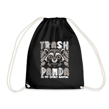 Trash Panda Is My Spirit Animal - Drawstring Bag - black - Front