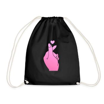 K-Pop-Fan Geschenk Koreanische Popmusik - Turnbeutel - Schwarz - Vorne