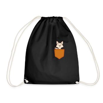 Fennec Fox Cute Fennec Foxes Fennec Animal - Drawstring Bag - black - Front
