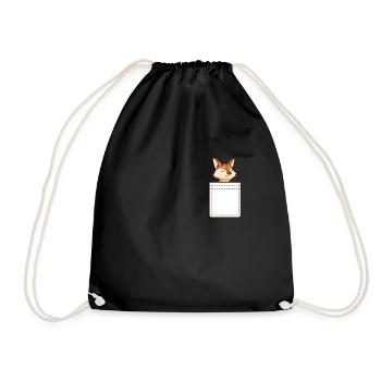 Fennec Fox Cute Fennec Foxes Fennec Animal - Drawstring Bag - black - Front