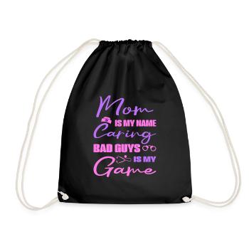 Soins infirmiers correctionnels maman mon nom soins jeu cadeau - Sac de sport léger - noir - Devant