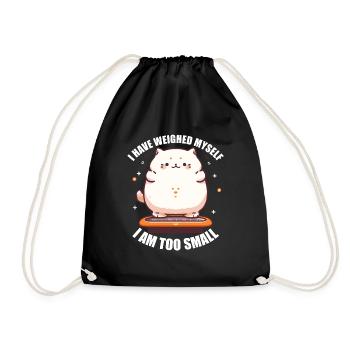 Je me suis pesé Je suis trop petit chat - Sac de sport léger - noir - Devant