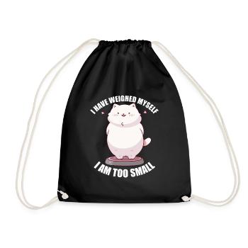 Je me suis pesé Je suis trop petit chat - Sac de sport léger - noir - Devant