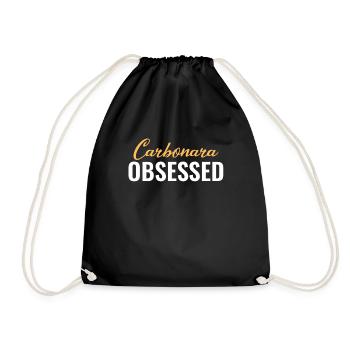 Carbonara Connaisseur Italiano Macaroni au fromage - Sac de sport léger - noir - Devant