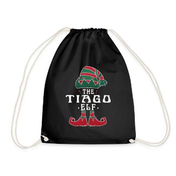 Tiago Elf famille Match groupe Noël maman papa - Sac de sport léger - noir - Devant