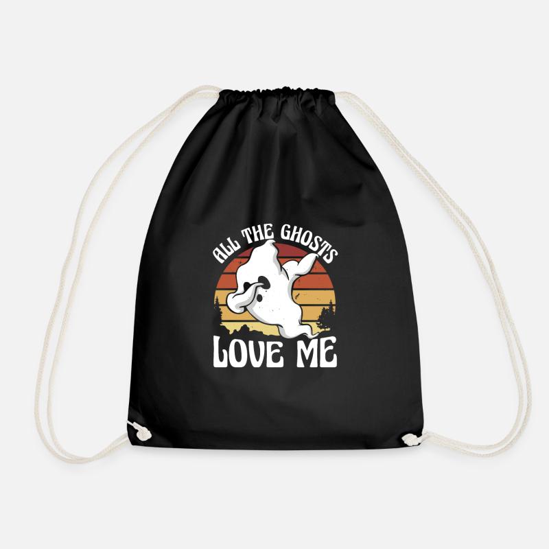 Ghostly Affection Sunset - Drawstring Bag - black
