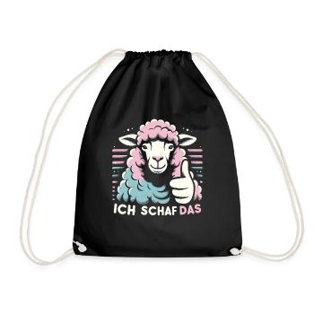 Motivation Geschenk Prüfung Schule Abitur Sprüche - Turnbeutel - Schwarz - Vorne