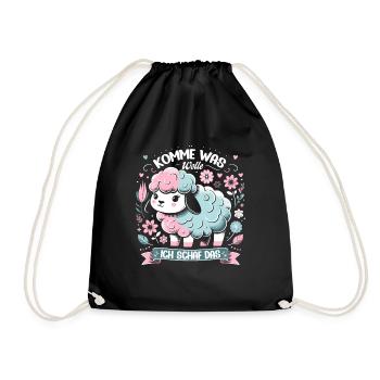 Motivation Geschenk Prüfung Schule Abitur Sprüche - Turnbeutel - Schwarz - Vorne
