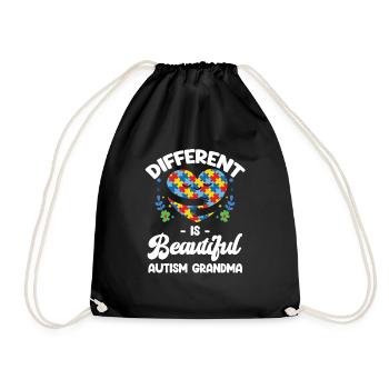 Anders Is Beautiful Autism Granny Adhd Granny Kids - Drawstring Bag - black - Front