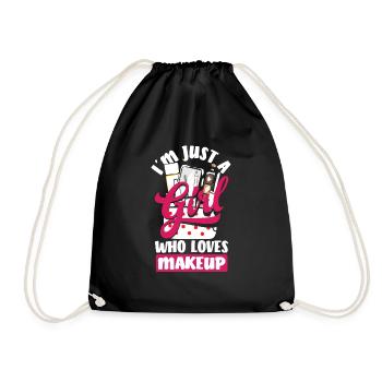Lustiges Make Up Artist Maskenbildner Geschenk - Turnbeutel - Schwarz - Vorne