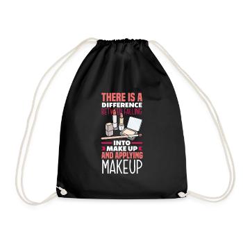 Lustiges Make Up Artist Maskenbildner Geschenk - Turnbeutel - Schwarz - Vorne