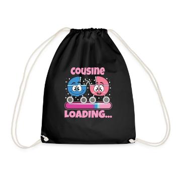 Devenez cousin Cousin 2024 - Sac de sport léger - noir - Devant