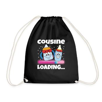 Devenez cousin Cousin 2024 - Sac de sport léger - noir - Devant