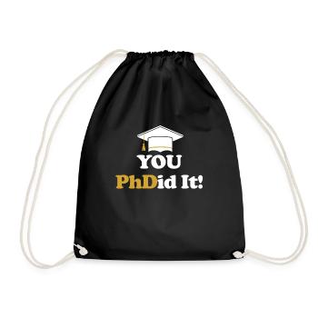 Vous l’avez fait ! Ph.d. Doctorat Master - Sac de sport léger - noir - Devant