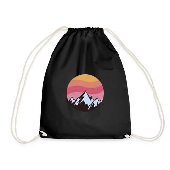 Wilderness Sunset Serenity - Drawstring Bag - black - Front
