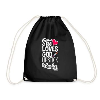 Lustiges Make Up Artist Maskenbildner Geschenk - Turnbeutel - Schwarz - Vorne