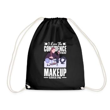 Lustiges Make Up Artist Maskenbildner Geschenk - Turnbeutel - Schwarz - Vorne