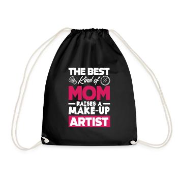 Lustiges Make Up Artist Maskenbildner Geschenk - Turnbeutel - Schwarz - Vorne