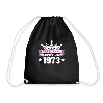 51 Jahre alt Geburtstag 1973 Geburtstag - Turnbeutel - Schwarz - Vorne