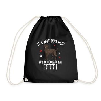 Chocolate Labrador Retriever Hund - Turnbeutel - Schwarz - Vorne