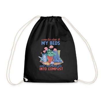 Je ferai de toi le jardinier du compost en disant - Sac de sport léger - noir - Devant